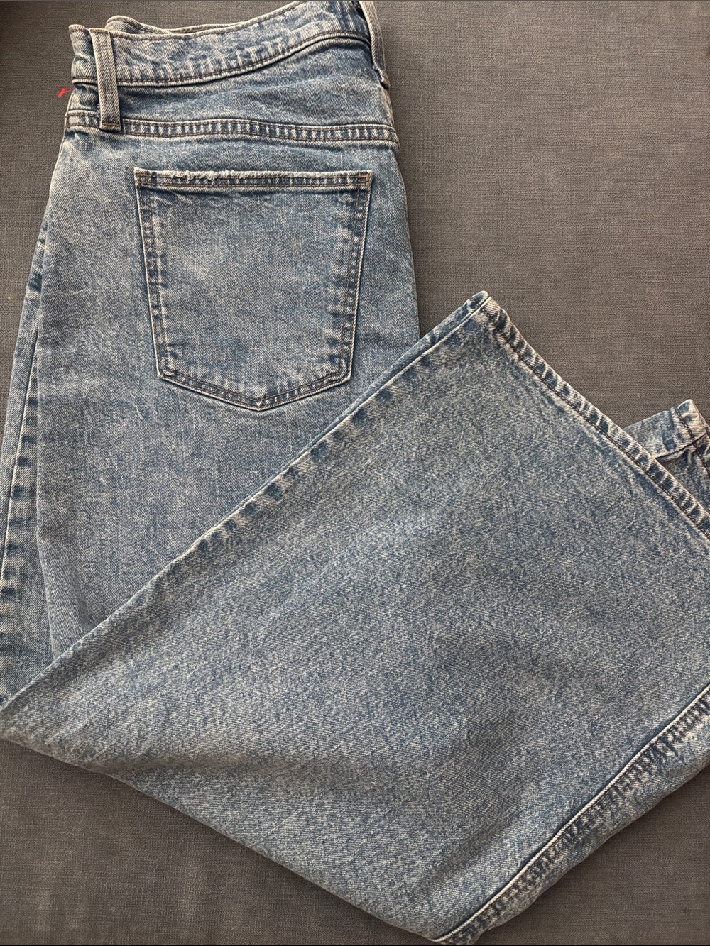 Classic High-Waist Light Wash Jean Skirt